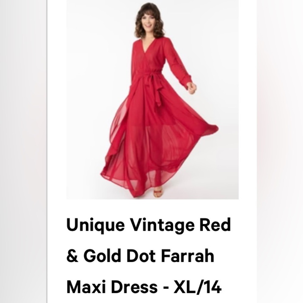 Unique Vintage Farrah Maxi Dress